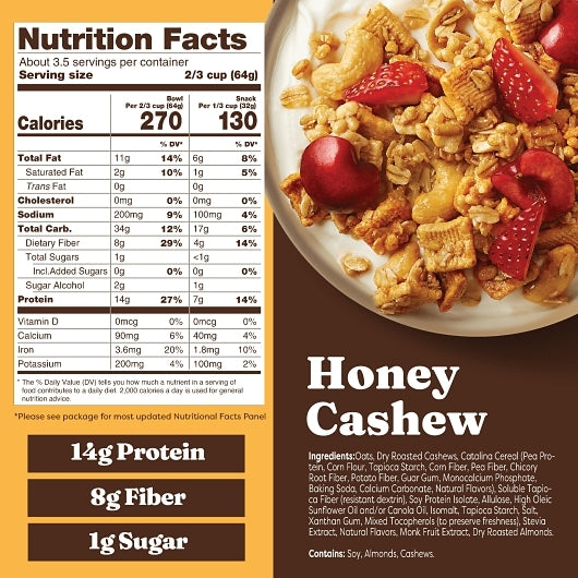 Catalina Crunch Honey Cashew Granola, 6 x 8 oz Case - Pantry Ingredients - image 2