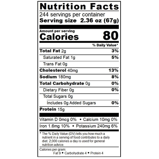 Comida Vida Beef Shreds, 5 x 7.2 lb Case - DOT product image 5