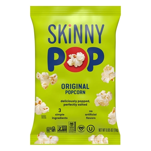 SkinnyPop Original Flavored Popcorn Bag, 30 x 0.65 oz Case - Popcorn, Pretzels & Snack Mix - image 2