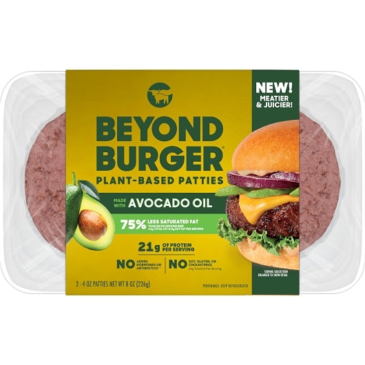 Beyond Meat Vegan Plant-Based Burger Patties, 8 x 2 each Case - DOT product image 2