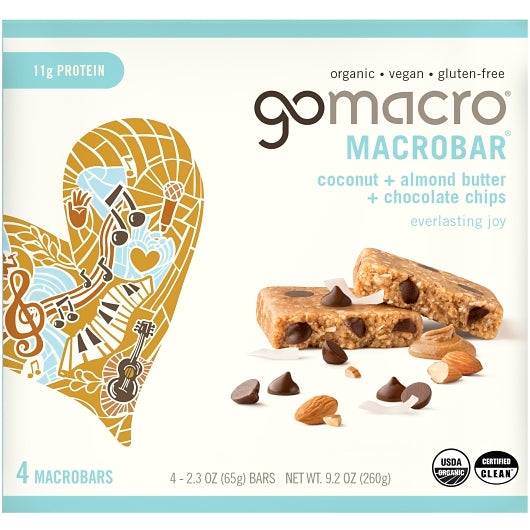 Gomacro Coconut & Almond Butter & Chocolate Chips Multipack, 7 x 9.2 oz Case - Candy & Confections - image 2