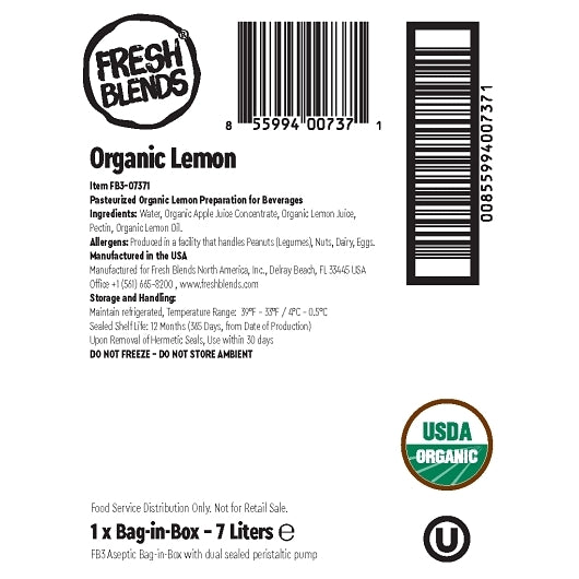 Fresh Blends Organic Lemon, 1 x 1 each Case - Spreads - image 2