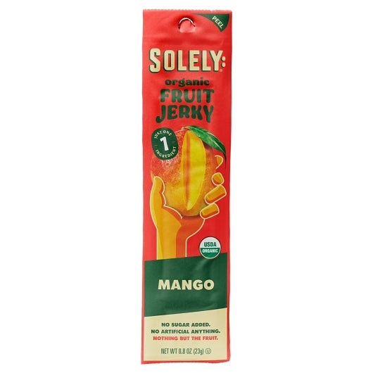 Solely Mango Fruit Jerky, 6 x 12 x 0.8 oz Case - Meat Snacks - image 2