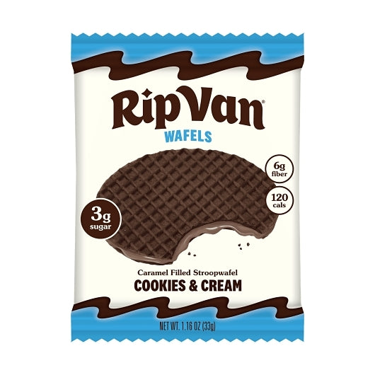 Rip Van Low Sugar Cookies & Cream Wafels, 4 x 12 x 1.16 oz Case - DOT product image 2