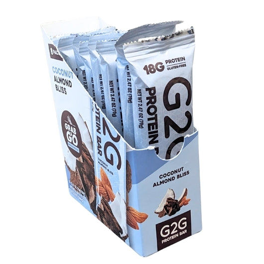 G2G Bar Coconut Almond Bliss Protein Bar, 6 x 8 x 2.47 oz Case - Nuts & Seeds - image 2