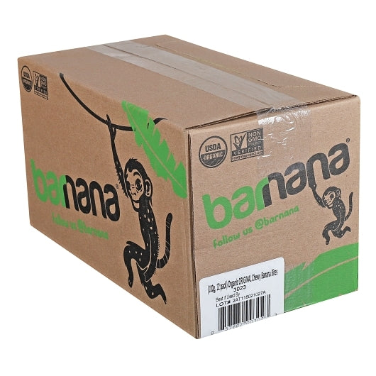 Barnana Original Banana Bites, 12 x 3.5 oz Case - GS1 closed shipping case image