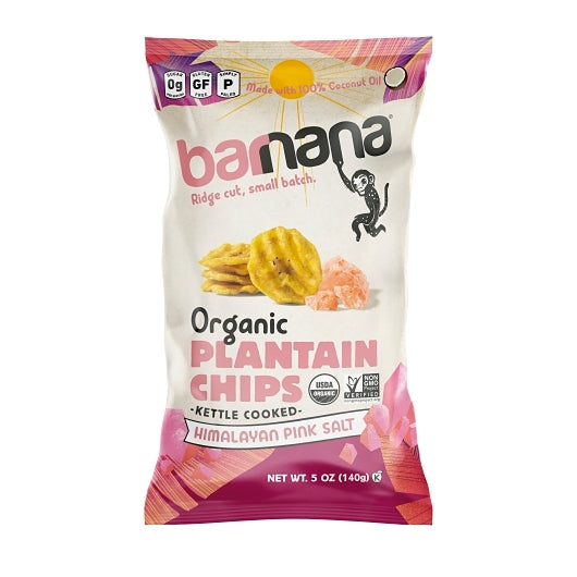 Barnana Organic Himalayan Pink Salt Plantain Chips, 6 x 5 oz Case - DOT product image 2