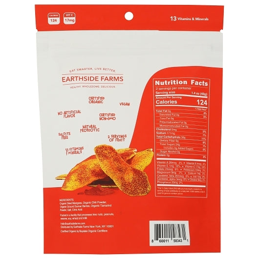 Earthside Farms Vegan Lime Kick dried Mangoes, 6 x 2.8 oz Case - Dried Fruit & Fruit Snacks - image 2
