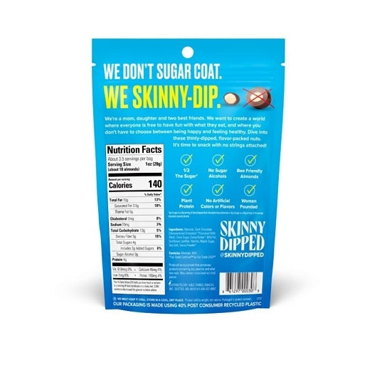 Skinny Dipped Almonds Dark Chocolate Cocoa Almonds, 10 x 3.5 oz Case - DOT product image 2