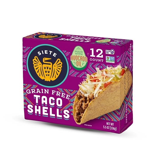 Siete Family Foods Grain Free Taco Shells, 12 x 5.5 oz Case - Frozen Snacks & Appetizers - image 2