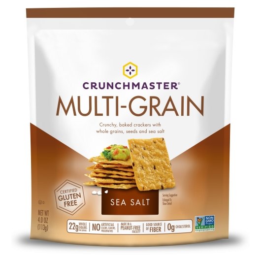 Crunchmaster MULTI-GRAIN CRACKERS SEA SALT, 12 x 4 oz Case - DOT product image 2