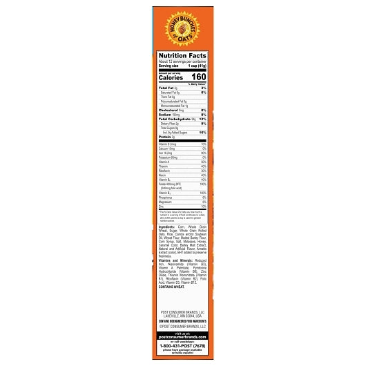 Post Crunchy Honey Roasted Cereal, 12 x 18 oz Case - DOT product image 8
