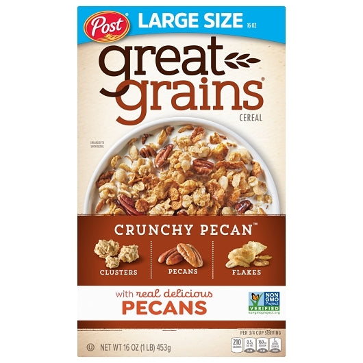 Post Crunchy Pecan Cereal, 12 x 16 oz Case - Breakfast Foods - image 2