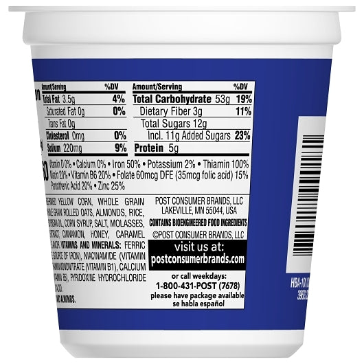 Honey Bunches of HBO Cereal With Almonds 12, 12 x 2.25 oz Case - DOT product image 8
