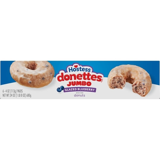 Hostess Glazed Blueberry Donuts, 6 x 6 x 4 ct Case - DOT product image 8