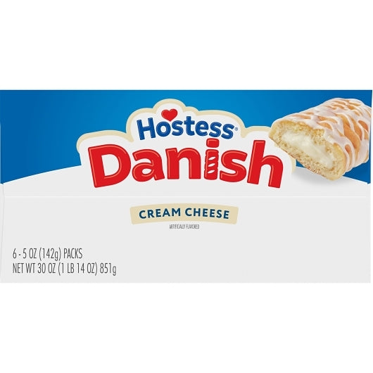 Hostess CREAM CHEESE DANISH, 6 x 6 x 5 oz Case - DOT product image 8
