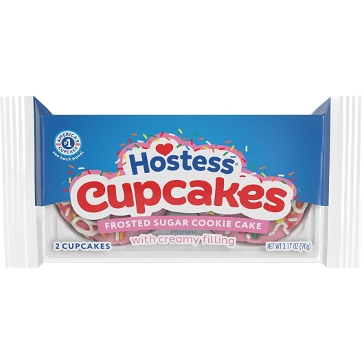Hostess Sugar Cookie Cupcakes, 6 x 3.17 oz Case - Bakery & Desserts - image 2
