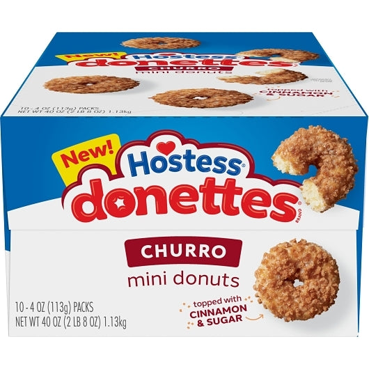 Hostess Donettes Churro Donut, 6 x 10 x 4 oz Case - Bakery & Desserts - image 2