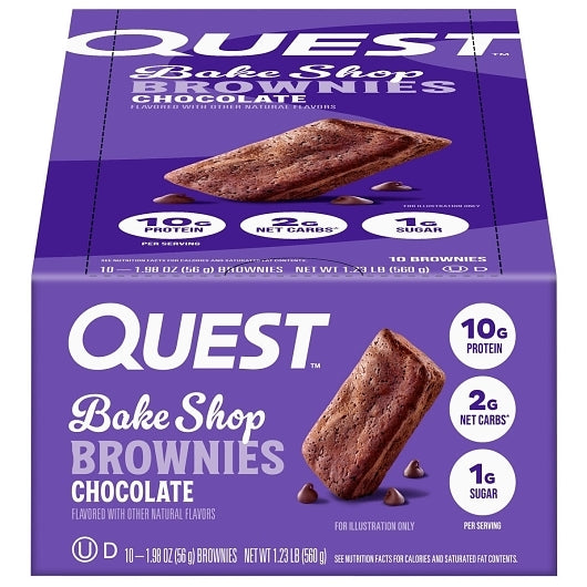 Quest Nutrition Bake Shop Brownie Chocolate, 12 x 10 x 1.98 oz Case - Bakery & Desserts - image 2