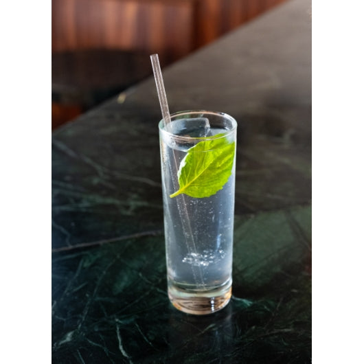 The Sustainable Agave Company 8" Compostable Agave Clear Regular Straws - Unwrapped, 2000 x 4 x 500 ct Case - Straws & -