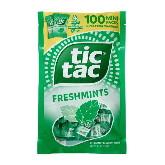 Tic Tac Freshmints Hard Candy, 10 x 6.7 oz Case - Candy & Confections - image 2