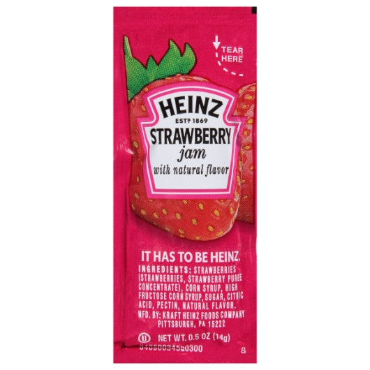 Heinz Strawberry Jam, 200 x 0.5 oz Case - DOT product image 2