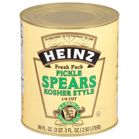 Heinz Dill 74 Count Pickle Spear Bulk, 6 x 3.094 QT Case - DOT product image 2