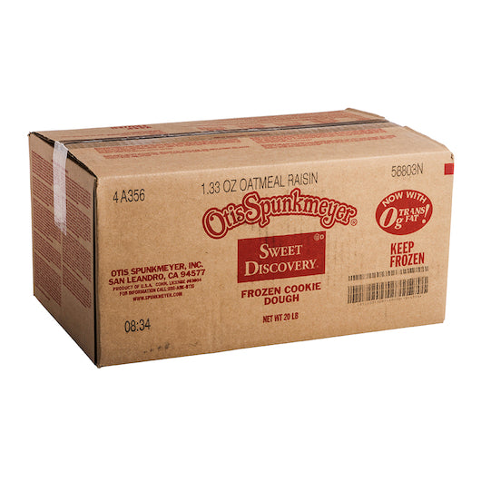 Otis Spunkmeyer Kosher Sweet Discovery Medium Oatmeal Raisin Cookie Dough, 1 x 240 x 1.33 oz Case - DOT product image 8