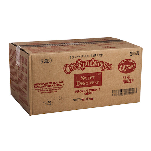 Otis Spunkmeyer Sweet Discovery Peanut Butter Bulk Bag Frozen Cookie Dough, 1 x 160 x 2 oz Case - DOT product image 5