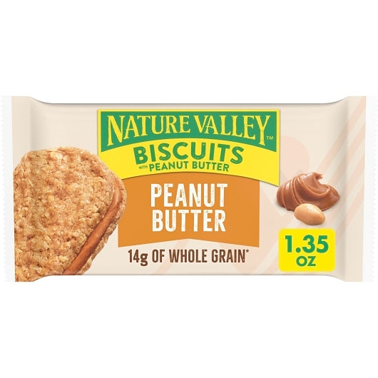 Nature Valley Biscuits With Peanut Butter, 6 x 16 x 1.35 oz Case - DOT product image 2