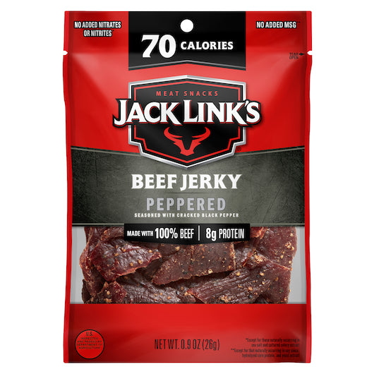 Jack Link's Peppered Beef Jerky, 48 x 0.9 oz Case - DOT product image 4