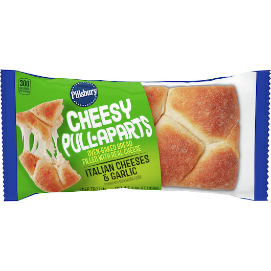 Pillsbury CHEESY PULL APART ITALIAN CHEESE & GARLIC, 72 x 3.88 oz Case - DOT product image 2