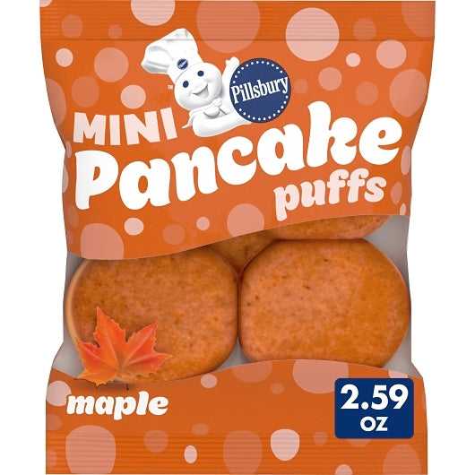 Pillsbury Individually Wrapped Maple Mini Pancake Puffs, 72 x 2.59 oz Case - Breakfast Foods - image 2