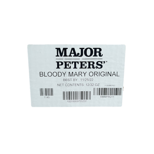 Major Peters ORIGINAL BLOODY MARY COCKTAIL MIXER, 12 x 32 oz Case - DOT product image 6