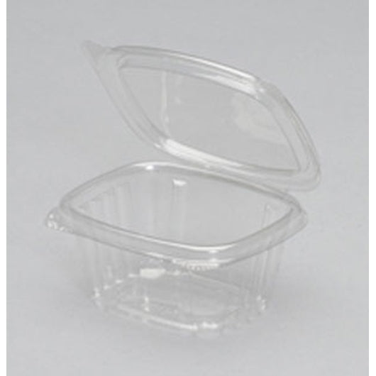 Genpak Deli Containers 4.25 Inch X 3.63 Inch X 1.88 inch Clear Hinged Deli Container, 4 x 100 x 100 each Case - Food