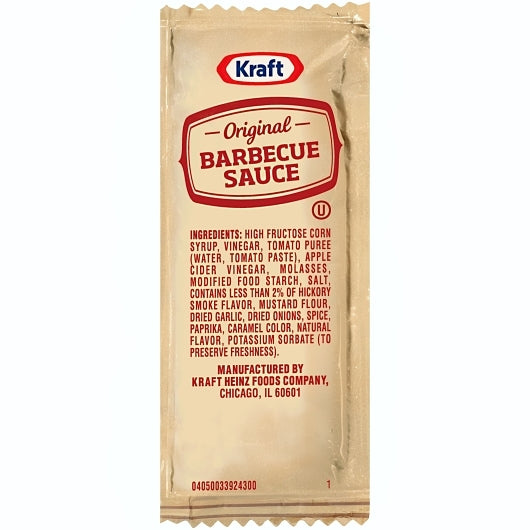 Kraft Barbecue Sauce Single Serve Packets, 200 x 0.44 oz Case - DOT product image 2