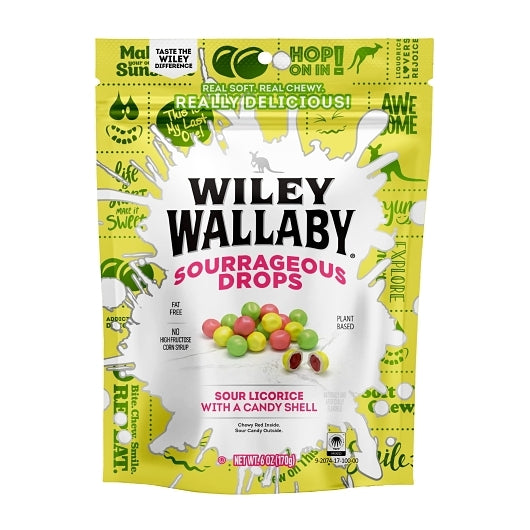 Wiley Wallaby Sourrageous Sour Beans Licorice, 12 x 6 oz Case - DOT product image 8