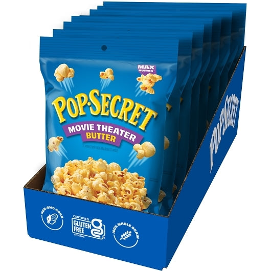 Pop Secret Ready To Eat Movie Theater Butter Popcorn, 8 x 1.75 oz Case - Popcorn, Pretzels & Snack Mix - image 2