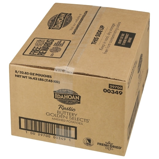 Idahoan Buttery Golden RUSTIC Buttery Golden Selects® Mashed Potatoes, 8 x 32.85 oz Case - DOT product image 5