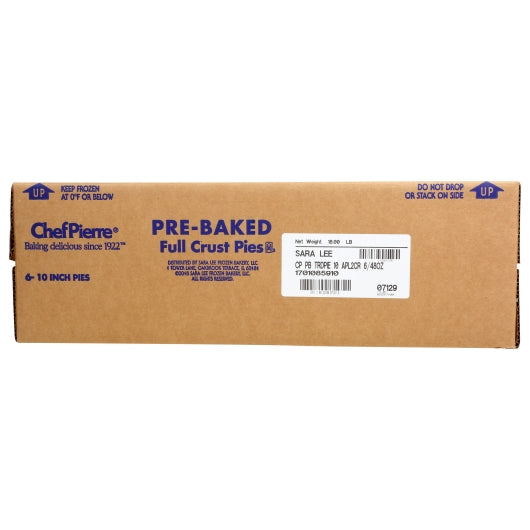 Chef Pierre 10 Inch Pre-Baked Apple Pie, 6 x 48 oz Case - DOT product image 3