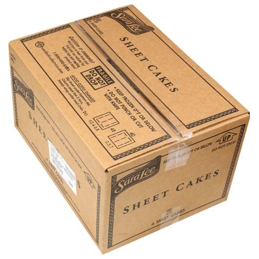 Sara Lee 12" x 16" Iced Golden White Sheet Cake, 4 x 76 oz Case - DOT product image 8