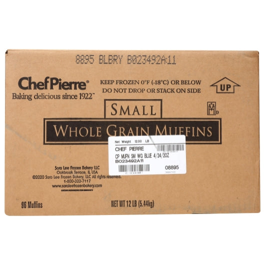 Chef Pierre Whole Grain Blueberry Muffins, 4 x 3 lb Case - DOT product image 2