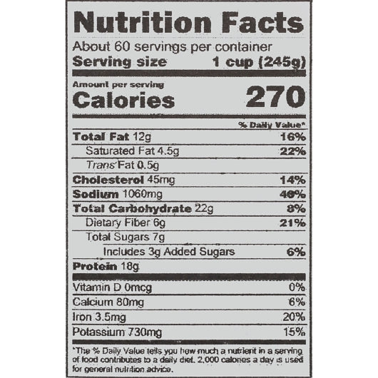 Chef Francisco Timberline Chili Soup, 4 x 8 lb Case - DOT product image 8