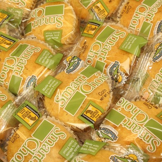Muffin Town Individually Wrapped Smart Choice Whole Grain Corn Muffin, 72 x 2 oz Case - DOT product image 2
