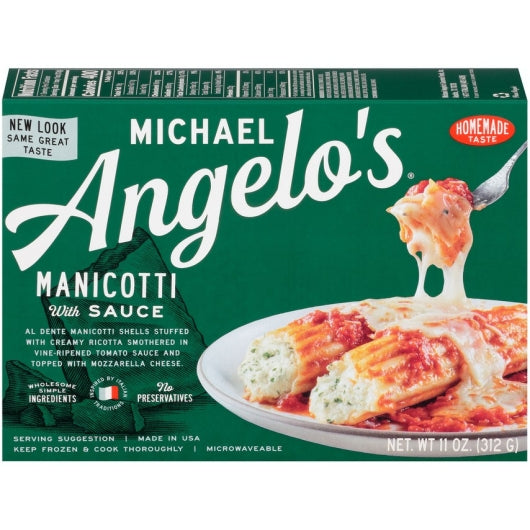 Michael Angelo's Manicotti With Sauce, 8 x 11 oz Case - Prepared Foods - image 2