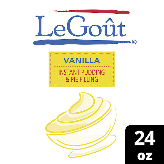 LeGout Vanilla Flavored Instant Pudding Mix, 12 x 24 oz Case - DOT product image 2