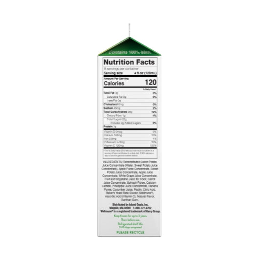 Island Oasis Plus Tropical Greens Beverage Mix Plus, 12 x 32 fl oz Case - Frozen Fruit - image 2