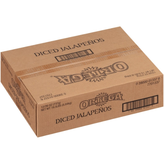 Ortega Diced Jalapenos, 12 x 26 oz Case - DOT product image 3