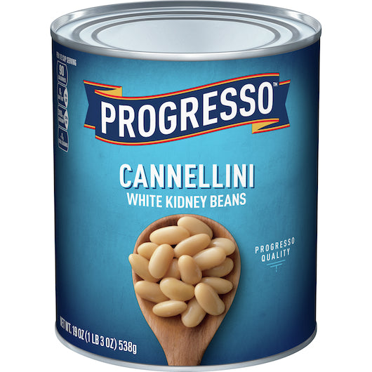 Progresso Cannellini White Kidney Beans, 24 x 19 oz Case - DOT product image 2