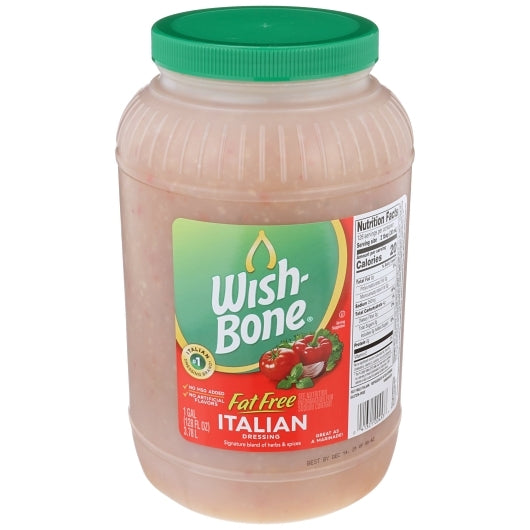 Wish-Bone Fat Free Italian Dressing Bulk, 4 x 128 fl oz Case - DOT product image 2